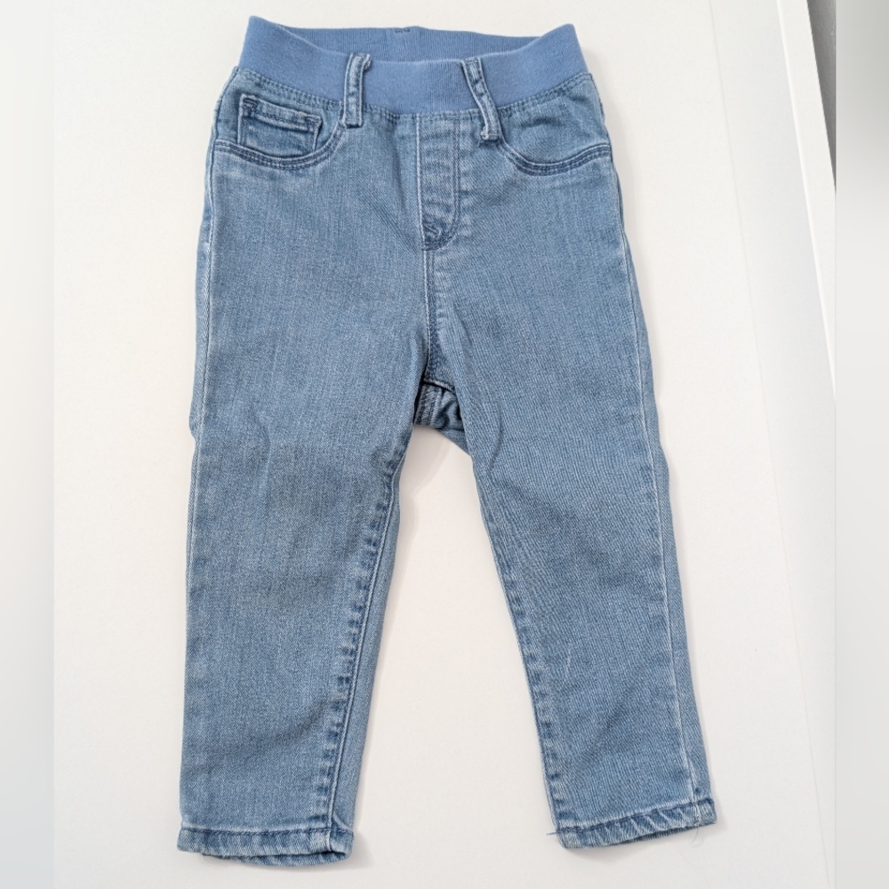 Baby Gap Toddler Girl's pull on jeggings, light wash , 18-24 months